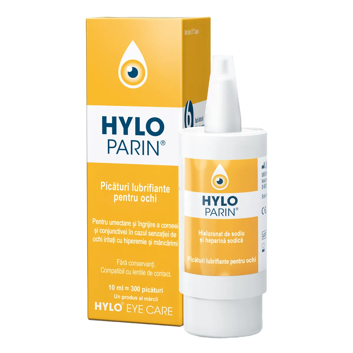 Hylo-Parin picaturi lubrifiante pentru ochi, 10ml, Ursapharm