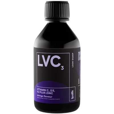 Vitamina C, D3, K2, Zinc lipozomala LVC3, 250ml, Lipolife