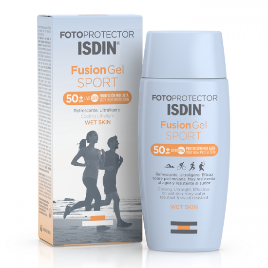 Gel protectie solara pentru corp SPF50 Fusion Gel Sport, 100 ml, ISDIN