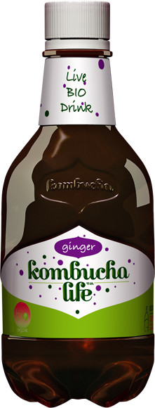 Kombucha Life cu ghimbir eco, 330 ml