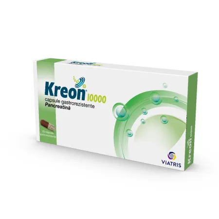 Kreon 10000, 20 capsule gastrorezistente, Viatris