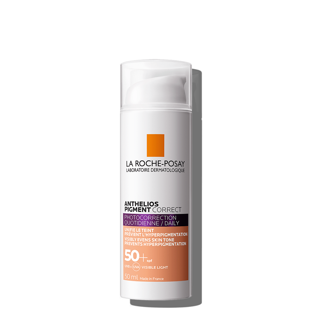 Crema anti-pete pigmentare cu SPF 50+ Anthelios Pigment Correct, 50ml, La Roche-Posay