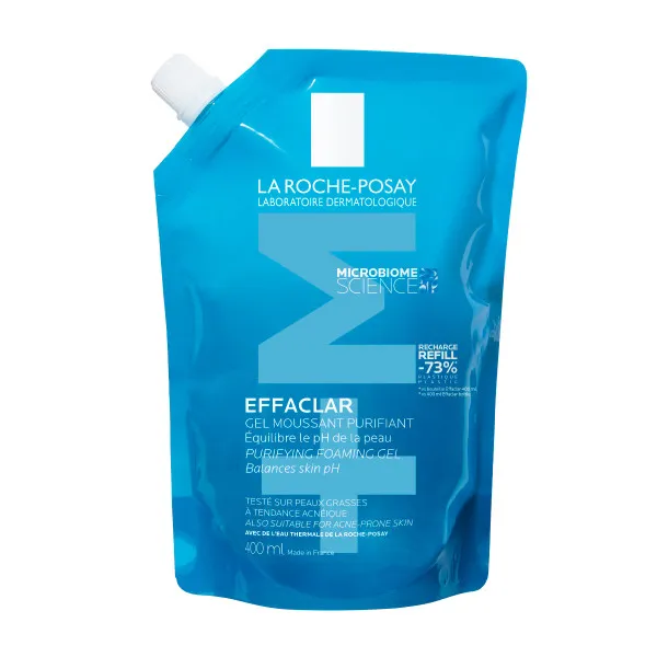 Rezerva gel spumant purifiant Effaclar +M, 400ml, La Roche-Posay