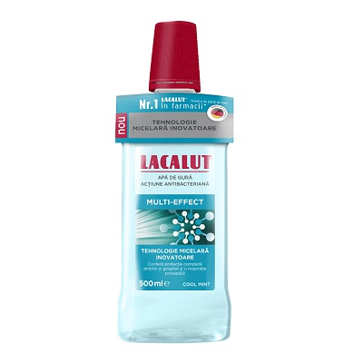 Apa de gura micelara Lacalut Multi effect, 500ml, Theiss Naturwaren