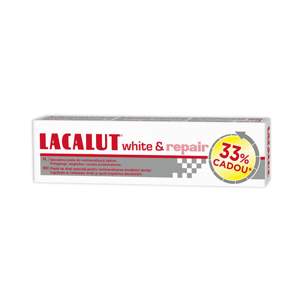 Pasta dinti Lacalut White & Repair, 75ml+33% cadou, Theiss Naturwaren