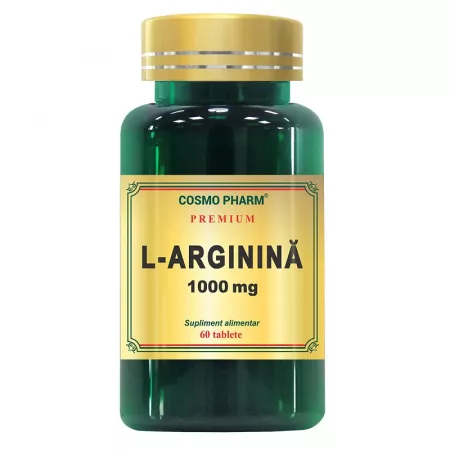 L-Arginina 1000 mg, 60 comprimate, Cosmopharm