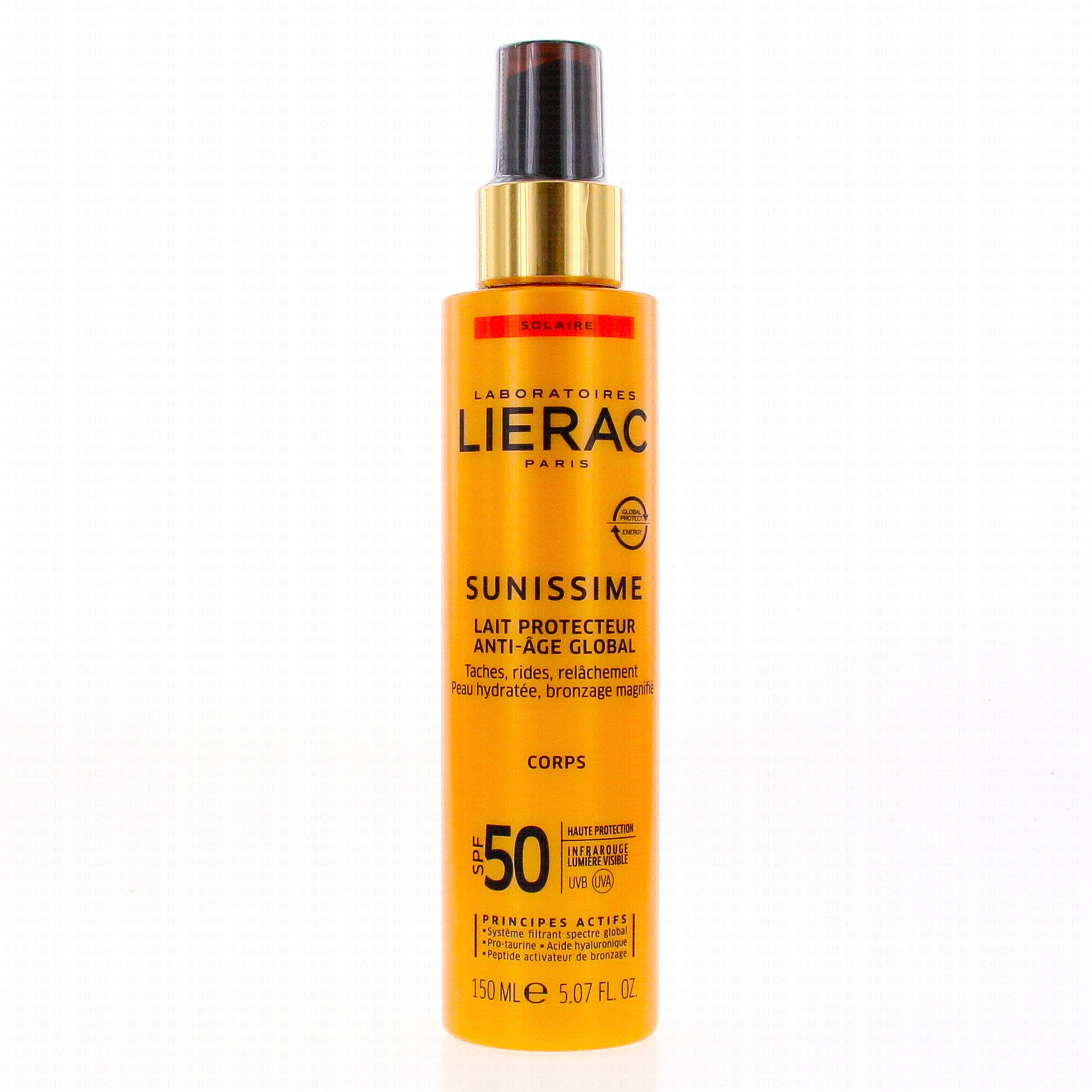 LIERAC Sunissime lapte protector energizant corp SPF50 x 150ml