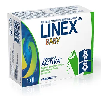 Linex Baby, 10 plicuri, Sandoz