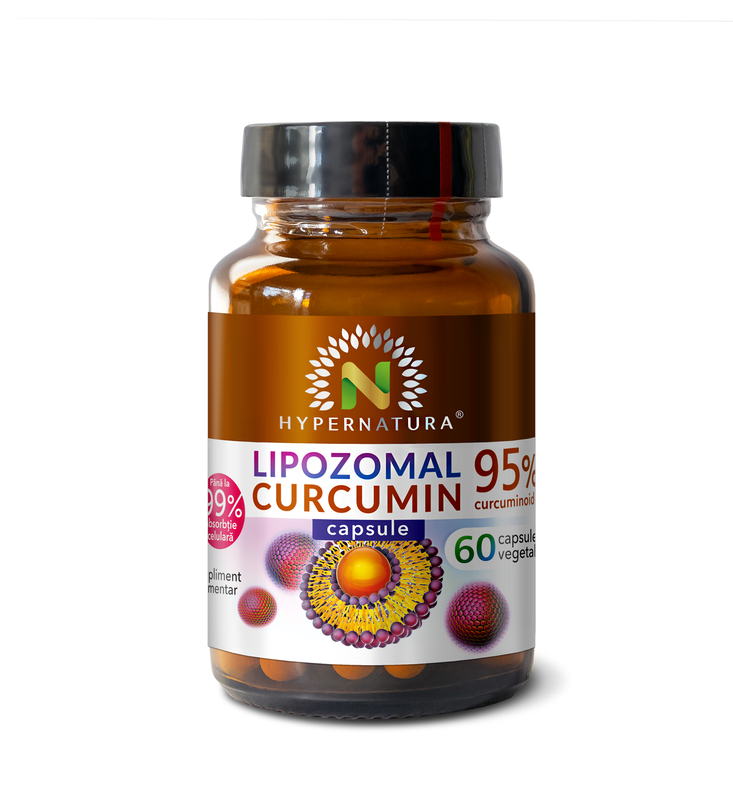 Lipozomal Curcumin 95%, 60 capsule, Hypernatura