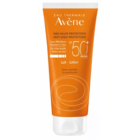 Lapte protector adulti pentru piele sensibila SPF50+, 100 ml, Avene