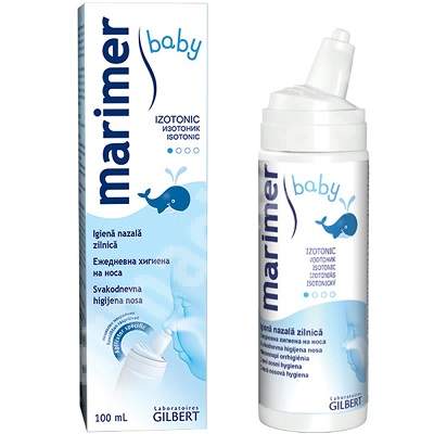 Spray nazal izotonic Marimer Baby, 100 ml, Gilbert