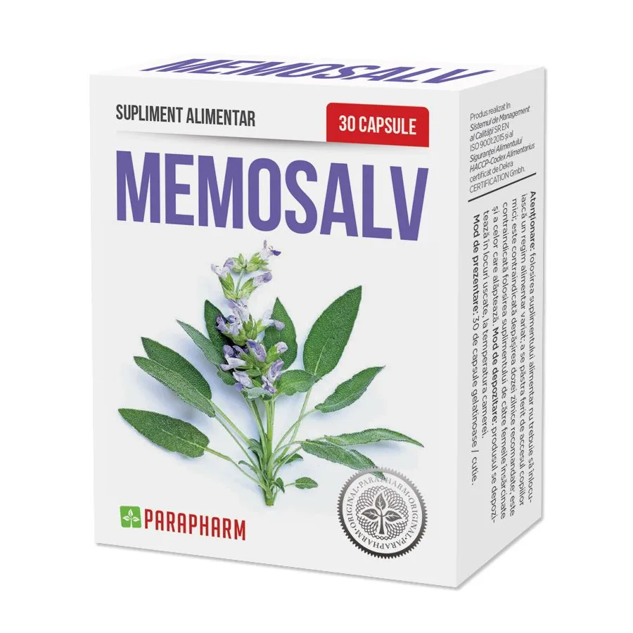 Memosalv, 30 capsule, Parapharm