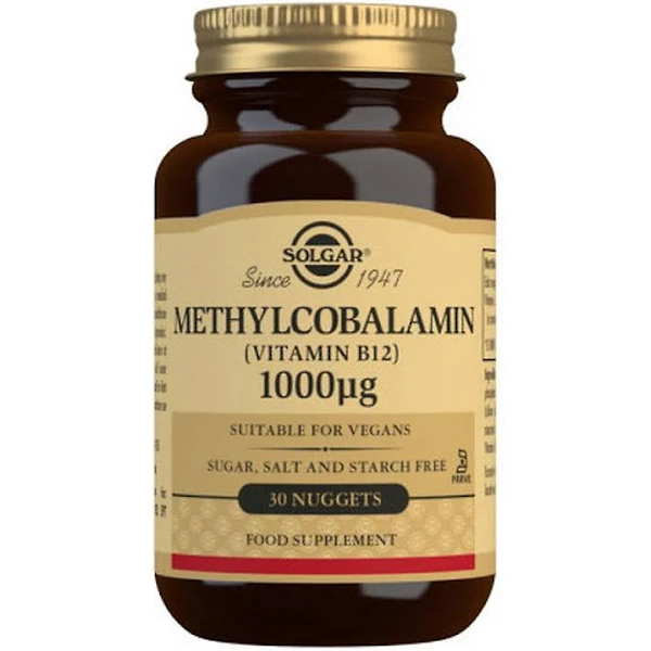 Metilcobalamina Vitamina B12 1000μg, 30 tablete, Solgar