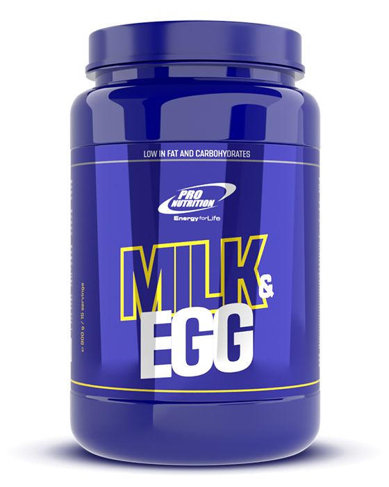 Milk & Egg cu aroma capsuni, 900g, Pro Nutrition