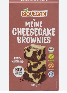 Mix eco pentru cheesecake brownies, 480g, Biovegan