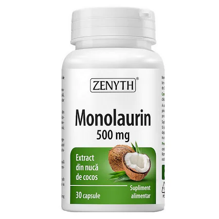 Monolaurin 500mg, 30 capsule, Zenyth