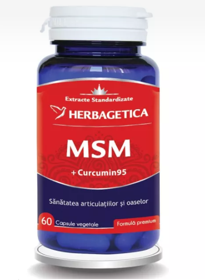 MSM+curcumin 95, 60 capsule, Herbagetica