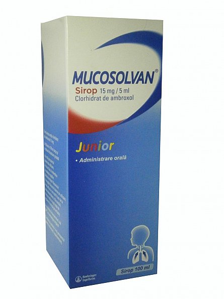 Mucosolvan Junior 15mg/5ml sirop x 100ml