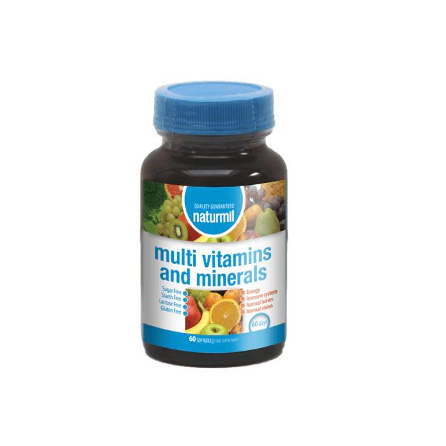 Multi Vitamins and Minerals, 60 capsule, Naturmil