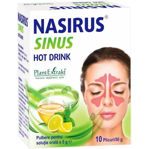 Nasirus Sinus Hot drink, 10 plicuri, Plantextrakt