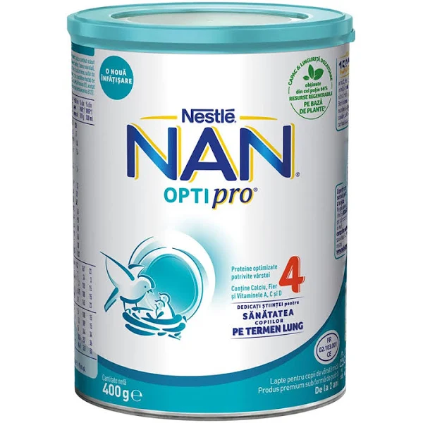 Lapte praf NAN 4 Optipro 800g, de la 2 ani, Nestle