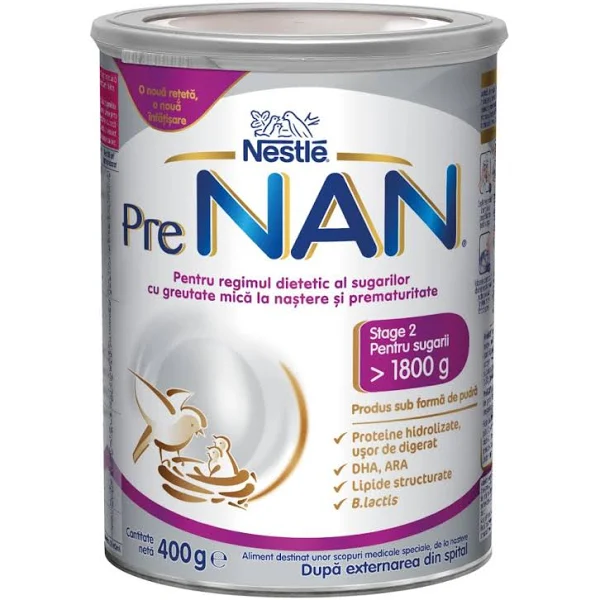 Lapte praf, Pre NAN Stage 2, 400g, Nestle