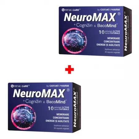 Neuromax, 30 capsule, pachet 1+1, Cosmopharm