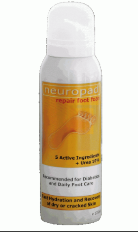Spuma reparatoare hidratanta picioare 10% uree Neuropad, 125 ml, Trident Pharma