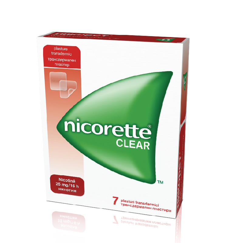 Nicorette Clear 25mg/16h x 7plast.transd
