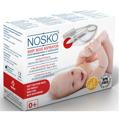 Nosko Aspirator nazal cap moale 0+