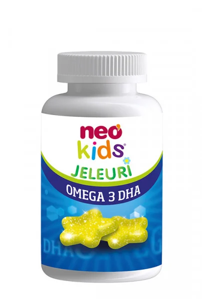 Omega 3 DHA, 30 jeleuri, Neo Kids