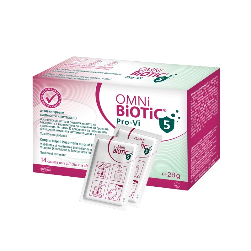 Omni Biotic Pro-Vi 5, 14 plicuri, AllergoSan