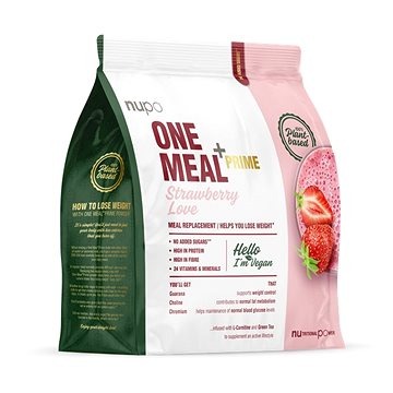 One Meal Prime Vegan Strawberry Love, 360g, Nupo