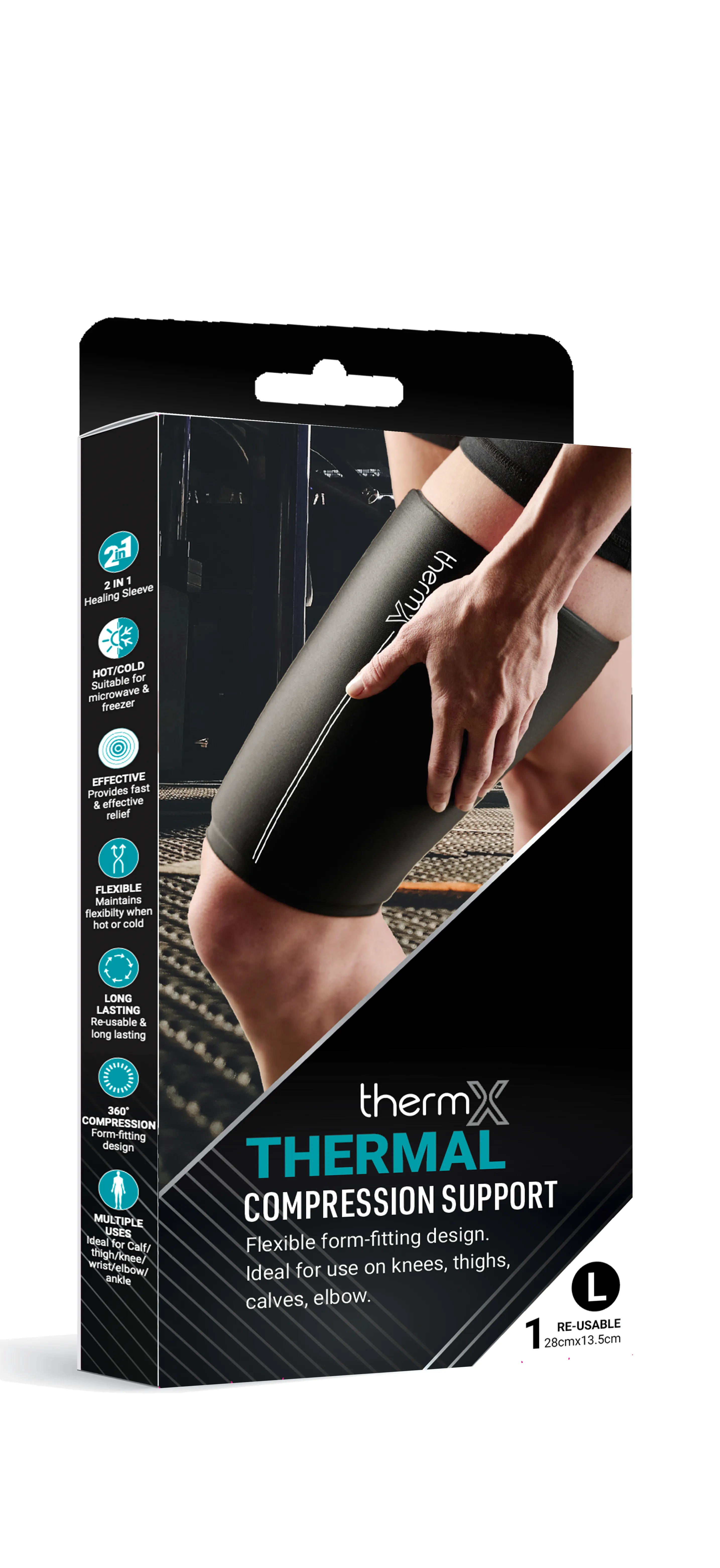 Orteza compresiva termica ThermX Hot & Cold pentru picior/mana MX76116, Marimea L, MX Health