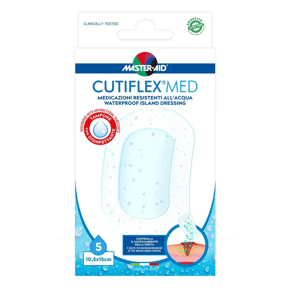 Pansament impermeabil steril Cutiflex Master-Aid, 10,5x15cm, 5 bucati, Pietrasanta Pharma