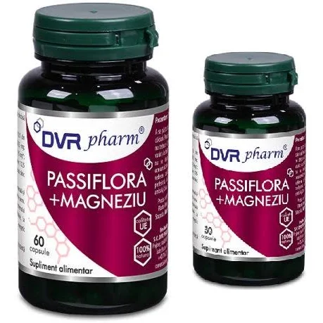 Passiflora+Magneziu, 60cps+30cps, DVR Pharm
