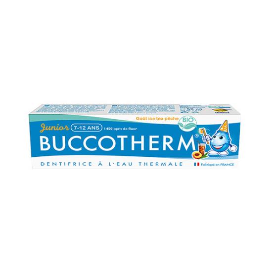 Pasta de dinti bio cu aroma de ceai de piersica pt copii de 7-12 ani Junior, 50 ml, Buccotherm