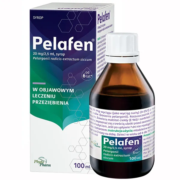 Pelafen 20mg/2,5mg sirop, 100ml, PhytoPharm