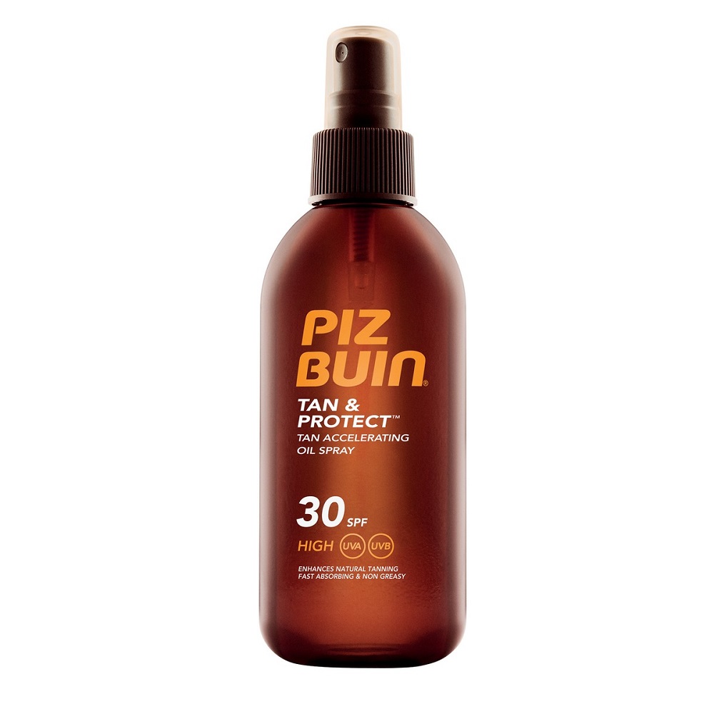 Ulei bronzare accelerata spray SFP30 Tan&Protect, 150 ml, Piz Buin