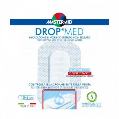Pansament postoperator Drop Med,  10x6 cm, 50 bucati, Pietrasanta Pharma