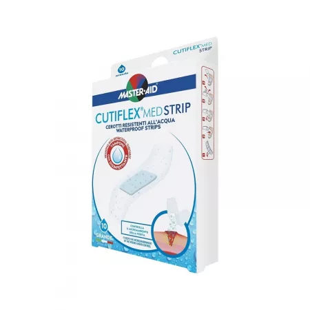Plasturi impermeabili Cutiflex Strip Master-Aid, 78x26mm, 10 bucati, Pietrasanta Pharma