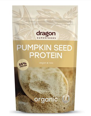 Pudra proteica eco din seminte de dovleac, 200g, Dragon Superfoods