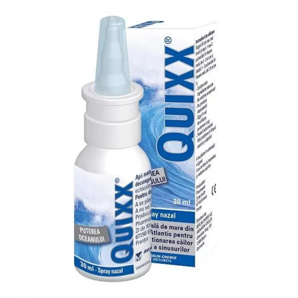 Spray nazal Quixx hipertonic puterea oceanului, 30 ml, Berlin-Chemie