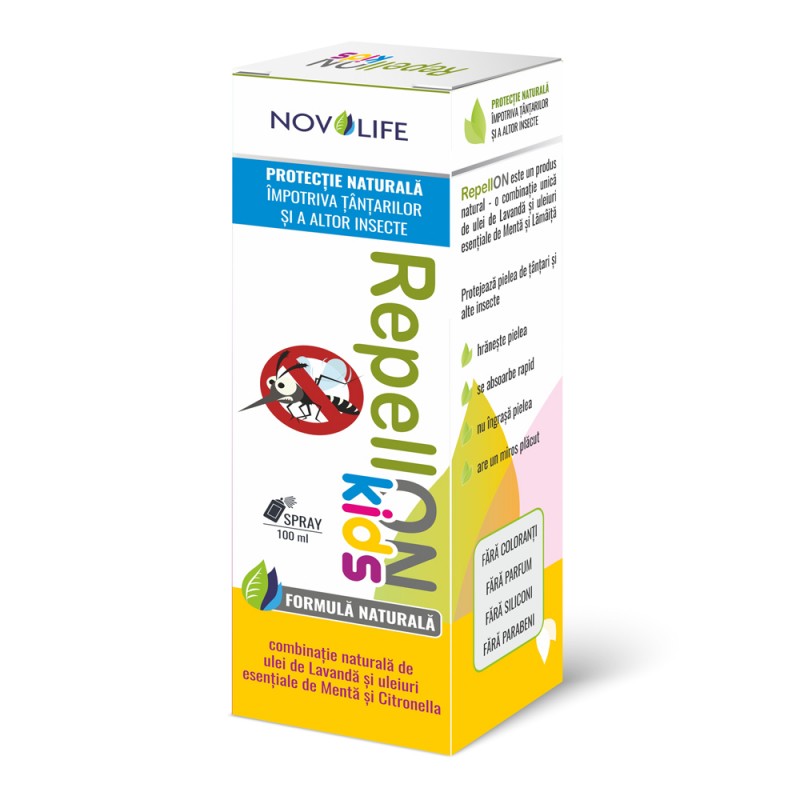 RepellON Kids Spray protectie naturala tantari si alte insecte x 100ml (Novolife)