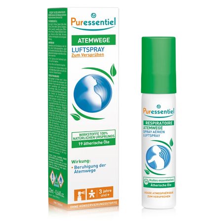 Respiratory Spray aerian pentru calmarea cailor nazale cu 19 uleiuri esentiale 20ml(Puressentiel)