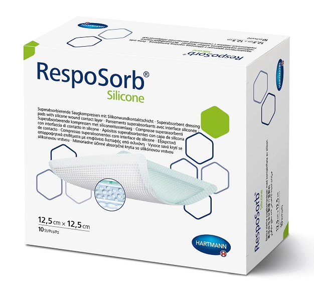 RespoSorb Silicone Pansament 12.5cmx12.5cm, 10buc, Hartman
