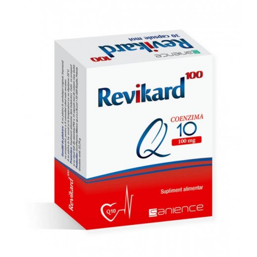 Revikard 100 Coenzima Q10, vitamina A+E, 30 capsule moi, Sanience