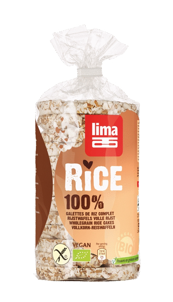 Rondele de orez expandat cu sare Eco 100g, Lima