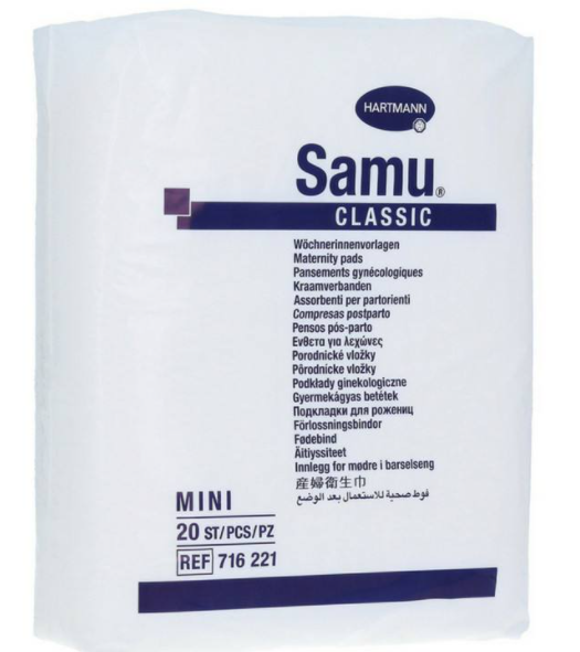 SAMU Classic mini tamp absorb lauze x 20buc (Hartmann)