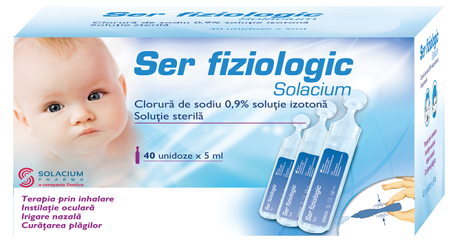 Ser fiziologic, 40 doze x 5 ml, Solacium Pharma